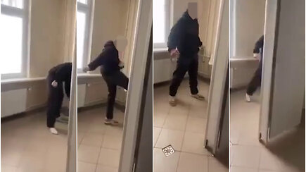 Smurtas Skuodo mokyklos berniukų tualete