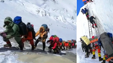 Kopimas į Everestą  virto „mirties lenktynėmis“: nuo kalno nusileidęs alpinistas sako, kad tai – skerdynės