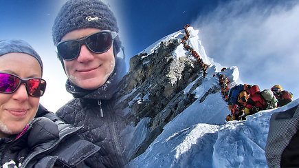 Sausakimšo Everesto košmaras: prieš mirtį alpinistas pats perspėjo apie pavojų „mirties zonoje“