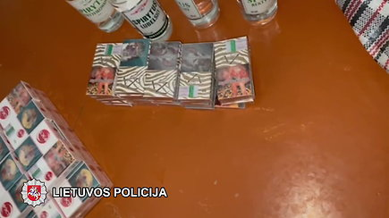 Šalčininkų policija konfiskavo alkoholį ir kontrabandinius rūkalus