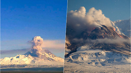 Rusijos Kamčiatkos pusiasalyje esantis Šivelučo ugnikalnis tapo itin aktyvus – gresia išsiveržimu