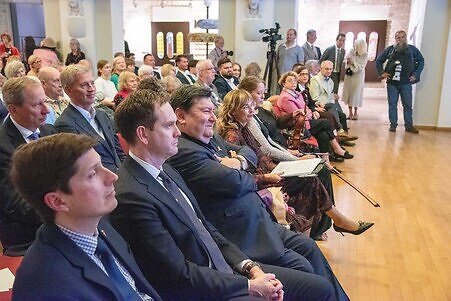 Mariaus Kinstaičio, Martyno Ambrazo, Pauliaus Račiūno nuotr./Iškilmingas vakaras, skirtas Nepriklausomybės Akto signatarui, Seimo nariui Emanueliui Zingeriui