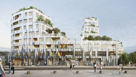 Projektas &bdquo;Ilot de l&rsquo;Octroi&ldquo; Reno mieste (Prancūzija); arch. MVRDV, ALL ir Giboire; 1-oji vieta