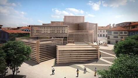 Odunpazari modernaus meno muziejaus Turkijoje projektas
