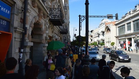  Norintys išvysti Juozą Budraitį „Paskutinėje Krepo juostoje“ Gruzijoje netilpo į salę