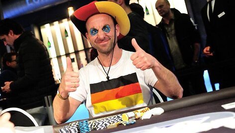 Žetonų lyderis Tomas Holke / PokerStars.net