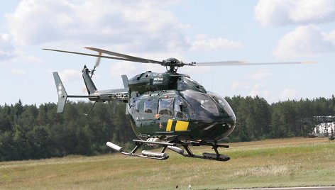 Sraigtasparnio „Eurocopter 145“ palydėtuvės