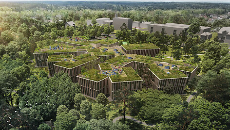 Čekijos mi&scaron;kų komisijos administracinio pastato projektas