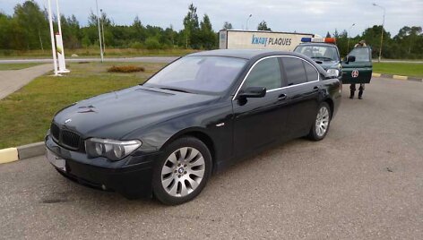 Sulaikytų latvių automobilis