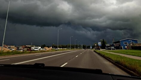 Liūties debesys Tauragėje