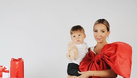Gerda Žemaitė su sūnumi