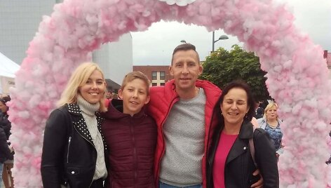 Darius Jarmalavičius su &scaron;eima