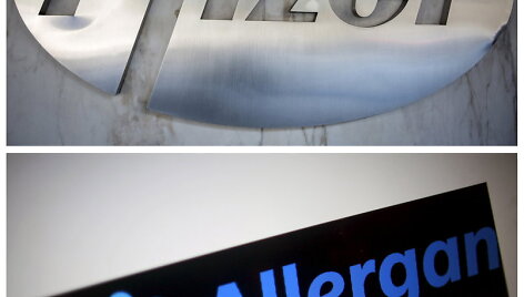 JAV vaistų gamybos milžinė &bdquo;Pfizer&ldquo; susitarė dėl botulino gamintojo &bdquo;Allergan&ldquo; pirkimo už 160 mlrd. dolerių.