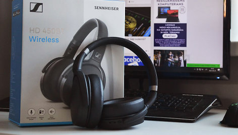  „Sennheiser HD 450 BT“ ausinės bando pasiūlyti modernias funkcijas ir garso kokybę viename produkte.