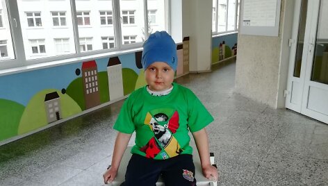 Vincentas gydomas vaikų onkohematologijos skyriuje.