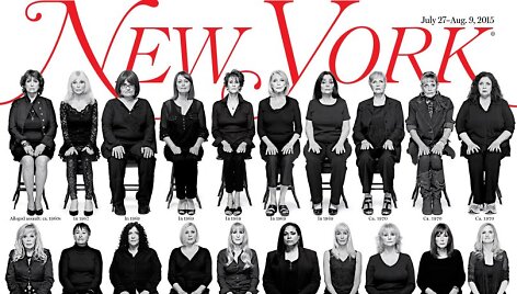 35 moterys, kaltinančios komiką Billą Cosby lytine prievarta, nusifotografavo žurnalo vir&scaron;eliui