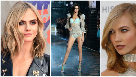 Modeliai (i&scaron; kairės): Cara Delevingne, Kendall Jenner, Karlie Kloss