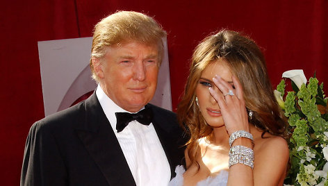 Donaldas Trumpas ir Melania Trump 2005 metais