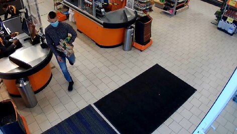 Užfiksuotas įtariamasis