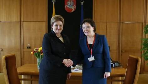 Loreta Graužinienė ir Ewa Kopacz