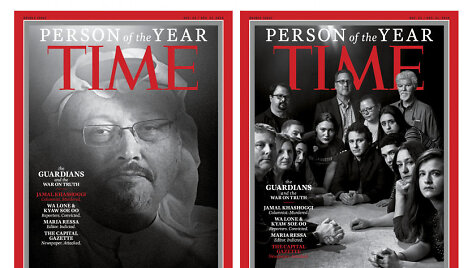 &bdquo;Time&ldquo; Metų žmonėmis buvo i&scaron;rinkti J.Khashoggi ir kiti žurnalistai