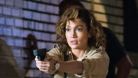 Jennifer Lopez serialo &bdquo;Shades of Blue&ldquo; filmavimo aik&scaron;telėje 