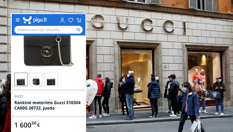 „Pigu.lt“ parduotuvėje internete – „Gucci“ klastotės už tikrų rankinių kainą