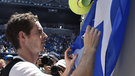 Andy Murray prie&scaron; Alexanderį Zverevą