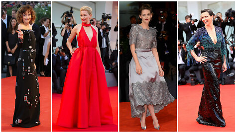 Dakota Johnson, Elizabeth Banks, Kristen Stewart ir Juliette Binoche