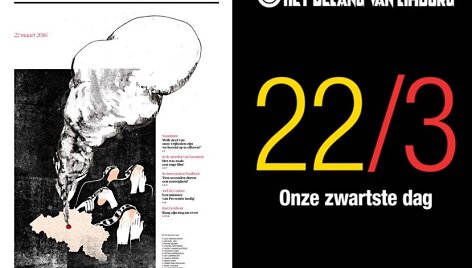 Belgijos laikra&scaron;čių pirmieji puslapiai