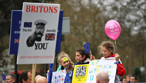 Londone – masinė demonstracija prieš „Brexit“