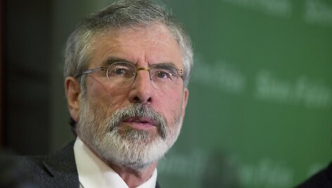 Airių nacionalistų partijos Sinn Fein lyderis Gerry Adamsas