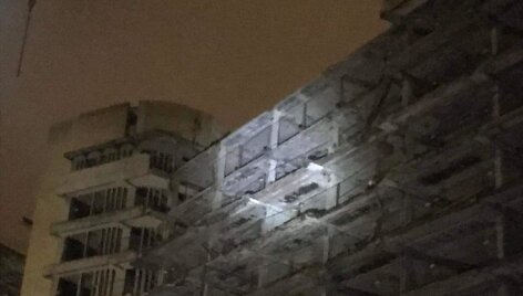 Buvusios sanatorijos &bdquo;Nemunas&ldquo; pastatas apibyrėjo