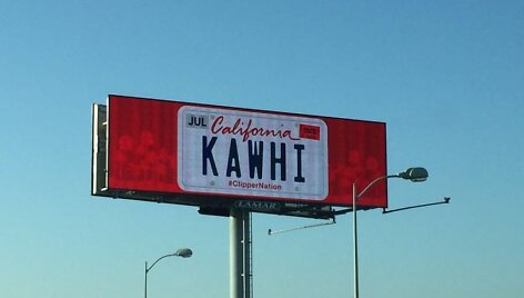 Kawhi Leonardas viliojamas stendais Los Andžele
