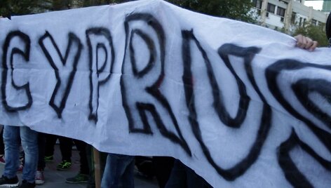 Protestuotojai Kipre