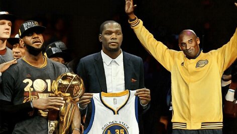 LeBronas Jamesas, Kevinas Durantas ir Kobe Bryantas