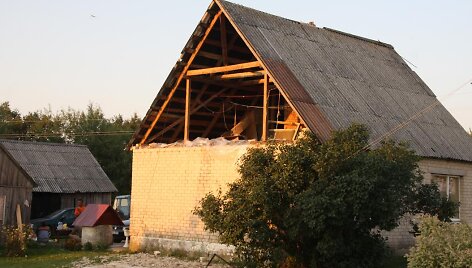 Vėtra Kalnujų seniūnijoje &scaron;iurpino žmones