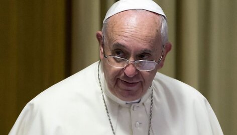 Popiežius Pranci&scaron;kus Vatikano vyskupų sinode