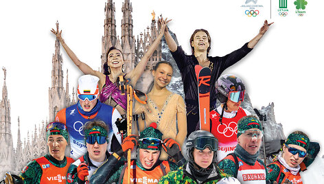 Rekordinė Lietuvos komanda Milano ir Kortinos žiemos olimpiadoje