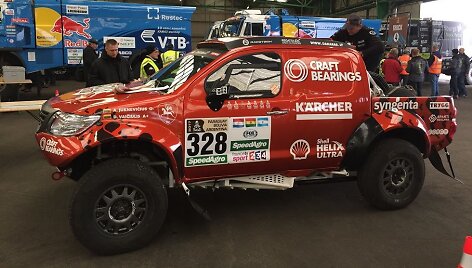 Antano Juknevičiaus automobilis Le Havro jūrų uoste 