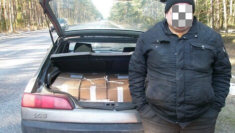 Pirčiupiuose sulaikytas kontrabandininkas