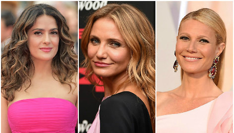 Salma Hayek, Cameron Diaz ir Gwyneth Paltrow