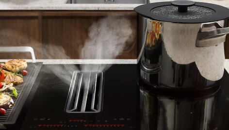 &bdquo;Electrolux&ldquo; naujos kartos kaitlentė su integruotu gartraukiu