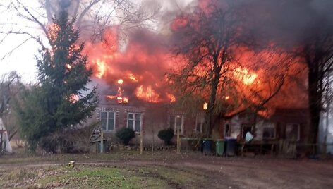 Gaisras Tauragės rajone