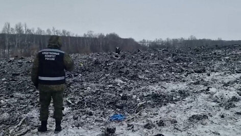 Lėktuvo katastrofos vieta Belgorode