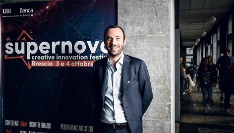 Kūrybinių inovacijų festivalio „SUPERNOVA“ sumanytojas Lorenzo Maternini. 