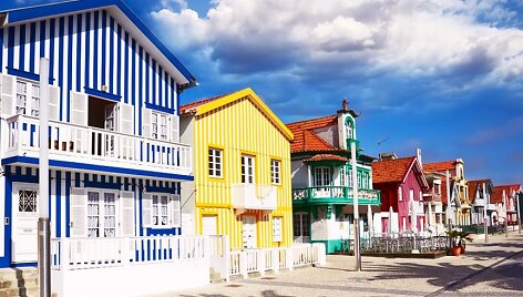 Costa Nova spalvingieji nameliai palheiro 