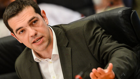 Graikijos radikalios kairiųjų partijos „Syriza“ lyderis Alexis Tsipras