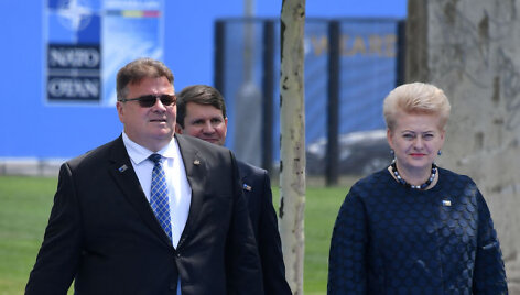 Dalia Grybauskaitė ir Linas Linkevičius Briuselyje