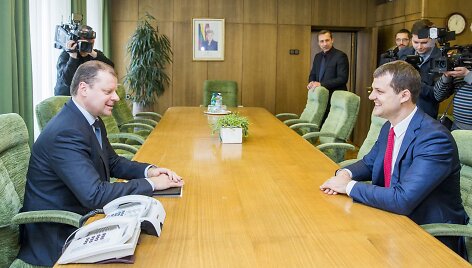 Saulius Skvernelis ir Gintautas Paluckas